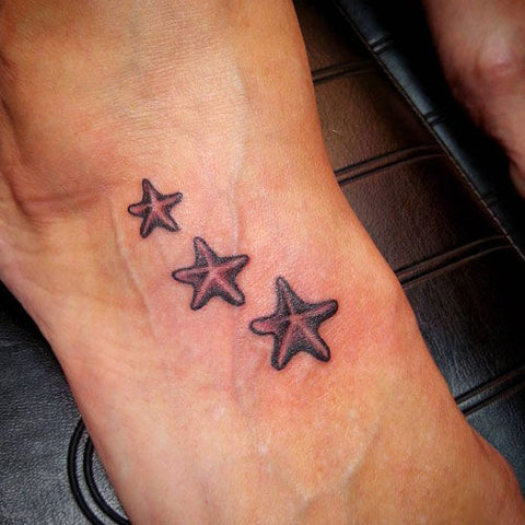 Starfish and seashell tattoos - Tattoogrid.net